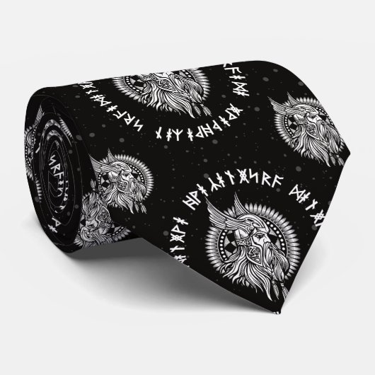 Viking Warrior Winged Helmet Stropdas (Opgerold)