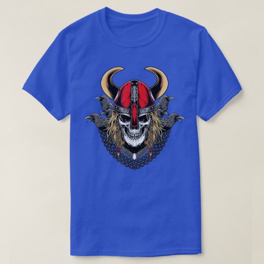 Viking Warrior With Raven T-shirt (Design voorkant)