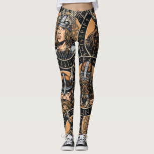 Viking Warriors: Kleurrijk patroon Leggings