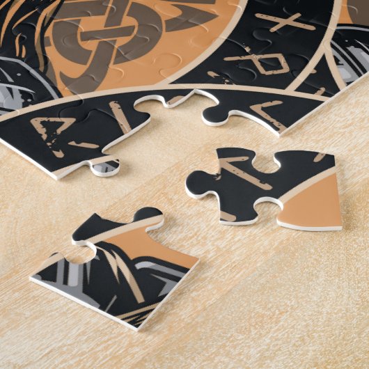 Viking Warriors: Kleurrijk  patroon Legpuzzel (Zijkant)