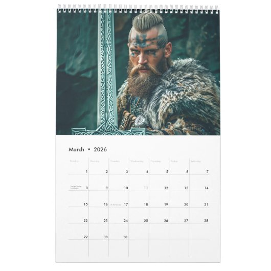 Viking Warriors – Strength & Saga Kalender (Mar 2026)