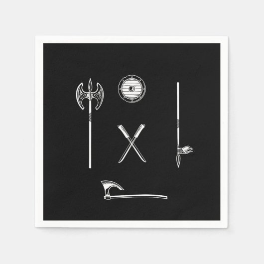 Viking Weapon Warrior Ax Nordic Mythology G Servet (Voorkant)