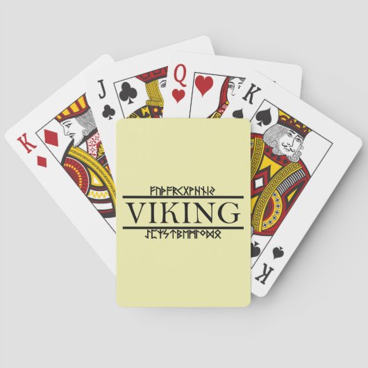 Viking werkt met speelkaarten (Klassiek) (Achterkant)