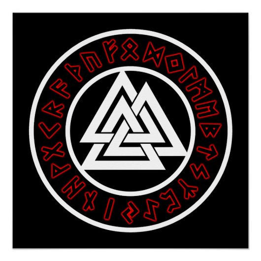 Viking White Triscalion Perfect Poster (Voorkant)