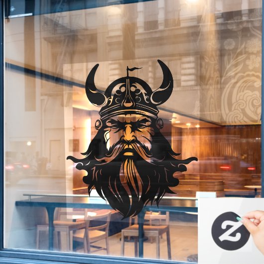 Viking Window Cling Raamsticker (Cafe Raam)