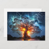 Viking Wold tree Yggdrasil at Ragnarök Briefkaart (Voorkant / Achterkant)