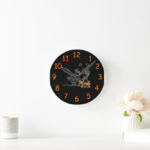Viking Wolf Clock Ronde Klok (Huis)
