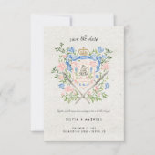 Viking Wolf Crest Save the Date Kaart (Voorkant)