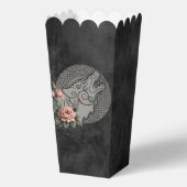 Viking Wolf en Rozen. Een gestileerde wolfskop, Bedankdoosjes (Achterkant)