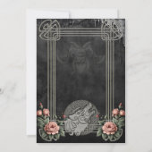 Viking Wolf en Rozen. Een gestileerde wolfskop, Kaart (Achterkant)