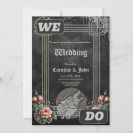 Viking Wolf en Rozen. Een gestileerde wolfskop, Kaart