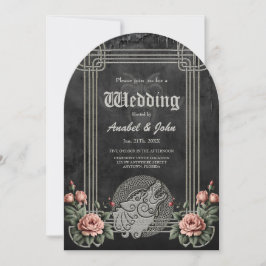 Viking Wolf en Rozen. Een gestileerde wolfskop, Kaart