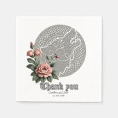 Viking Wolf en Rozen. Een gestileerde wolfskop, Servet (Voorkant)