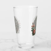 Viking Wolf en Rozen. Het hoofd van een gestileerd Glas (Links)