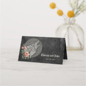 Viking Wolf en Rozen. Het hoofd van een gestileerd Plaatskaartje (Achterkant)