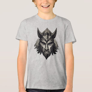 Viking Wolf Warrior – Luxe Noords Masker Ontwerp T Tri-Blend Shirt