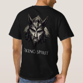 Viking Wolf Warrior – Luxury Nordic Mask Design T-shirt (Achterkant)