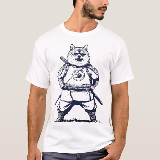 Viking Wolf Warrior - middeleeuwse fantasiedier T-shirt (Voorkant)