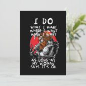 Viking Woman Norse Mythology Warrior Norway Gift Kaart (Staand voorkant)