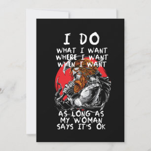 Viking Woman Norse Mythology Warrior Norway Gift Kaart