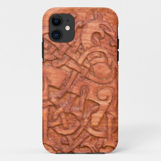 Viking wood carving Case-Mate iPhone case (Achterkant)