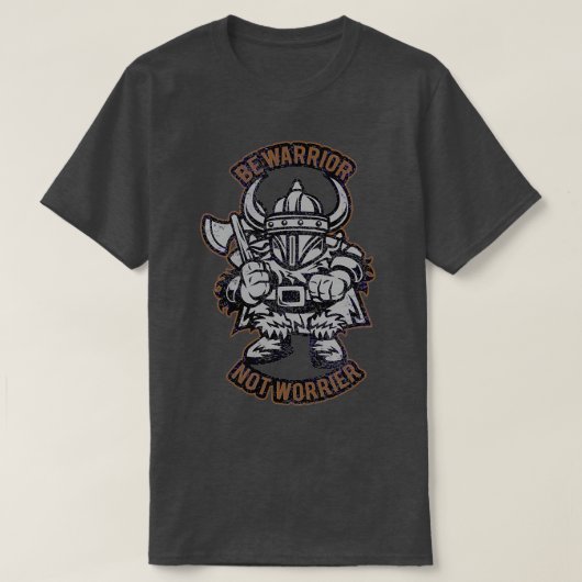 Viking Word krijger geen werkster T-shirt (Design voorkant)