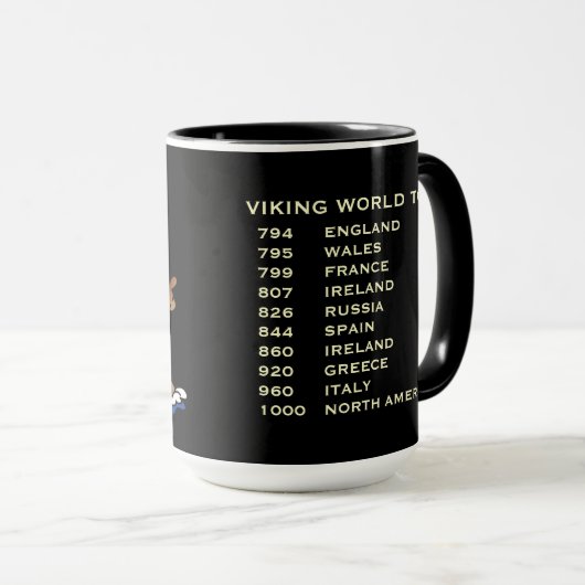 Viking* World Tour        MugRoliga Viking mugg Mok (Voorkant rechts)