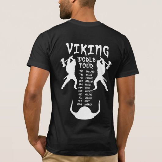 Viking World Tour Shirt Terug (Achterkant)