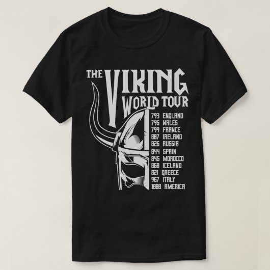 Viking World Tour Viking Valhalla Odin T-shirt (Design voorkant)