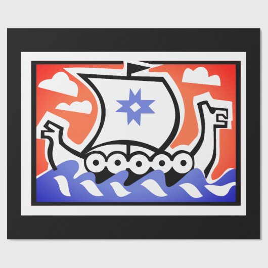 Viking Wrapping Paper Cadeaupapier (Vlak)