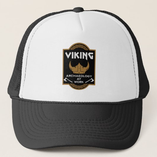 Vikingarcheologie Trucker Pet (Voorkant)