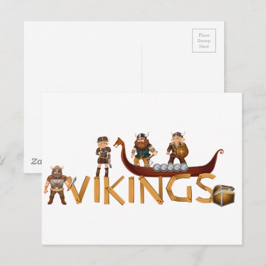Vikingen Briefkaart (Voorkant / Achterkant)