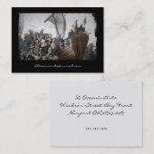 Vikingen in Longboot Visitekaartje (Voorkant / Achterkant)