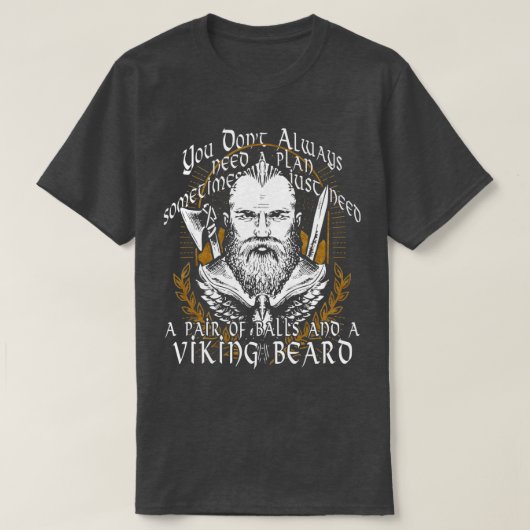 Vikingen Noords Noords Noords Noords Scandinavisch T-shirt (Design voorkant)