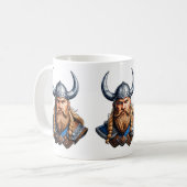 Vikingen Noordse Man Koffiemok (Voorkant links)