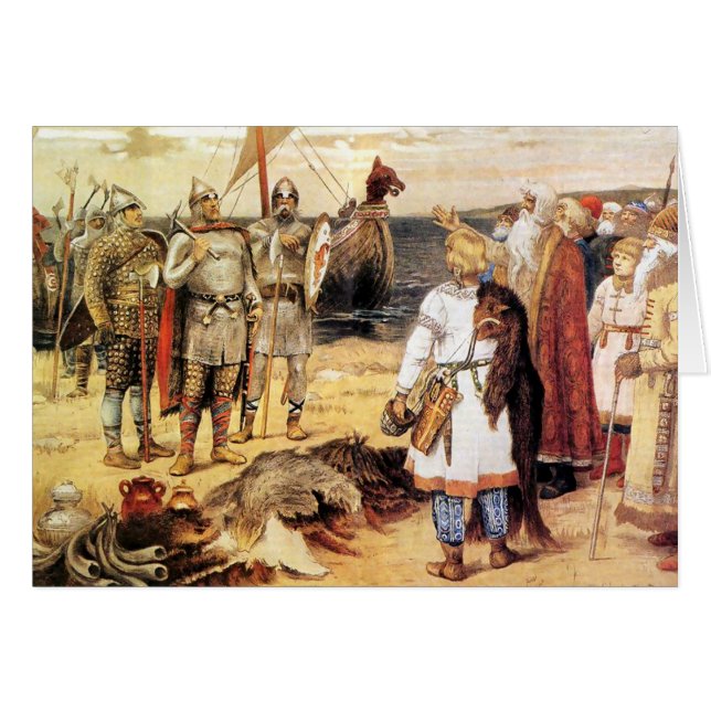 Vikingen op de Shore (Voorkant Horizontaal)