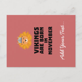 Vikingen zijn geboren in november Zur82 Briefkaart