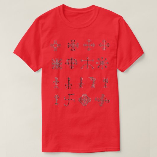 VikingIJslandse Staves T-shirt (Design voorkant)