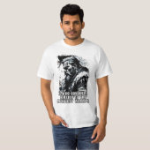 Vikingkrijger Noordse Mythologie Krachtige woorden T-shirt (Voorkant volledig)