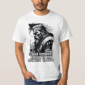 Vikingkrijger Noordse Mythologie Krachtige woorden T-shirt (Voorkant)