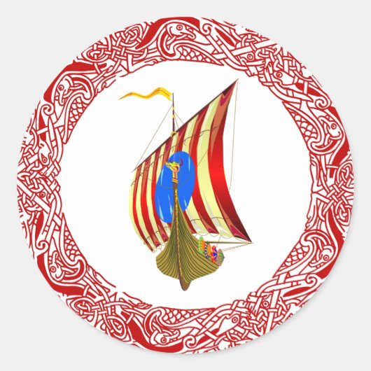 Vikingrovers Ronde Sticker (Voorkant)