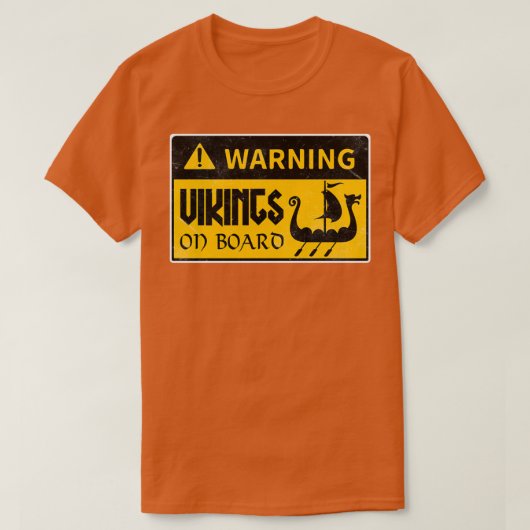 Vikings aan boord t-shirt (Design voorkant)