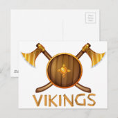 Vikings Briefkaart (Voorkant / Achterkant)