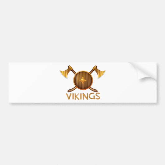 Vikings Bumpersticker (Voorkant)