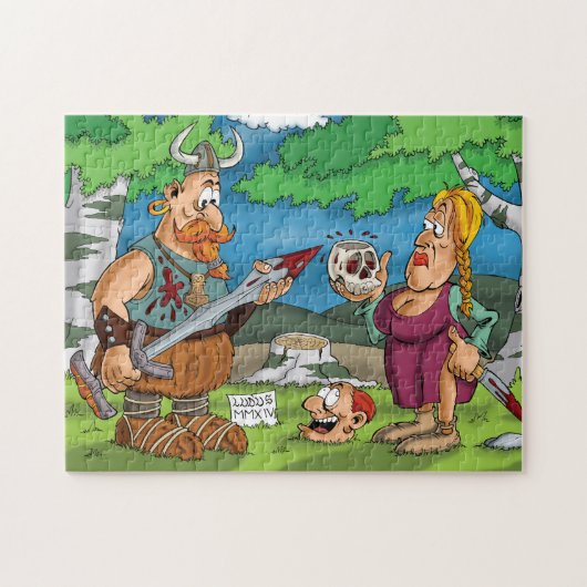 Vikings Cartoon Puzzle Legpuzzel (Horizontaal)