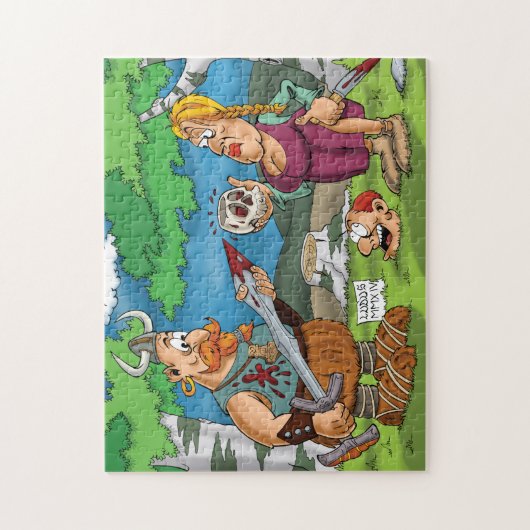 Vikings Cartoon Puzzle Legpuzzel (Verticaal)