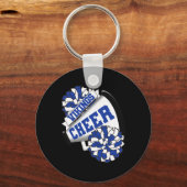 Vikings Cheer Ck naar school Cheerleading Spirit B Sleutelhanger (Voorkant)