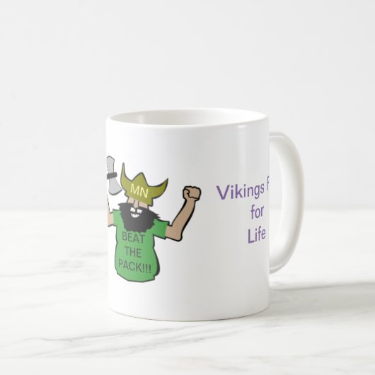 Vikings Fan Coffee Mok (Voorkant rechts)