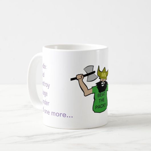 Vikings Fan Coffee Mok (Voorkant links)