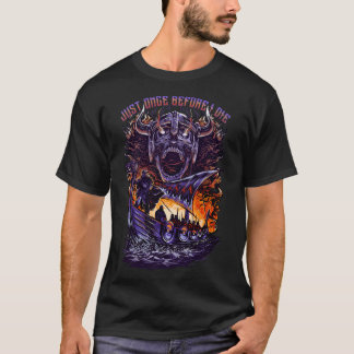 Vikings Fans net een keer voor ik Fiery Scene dood T-shirt